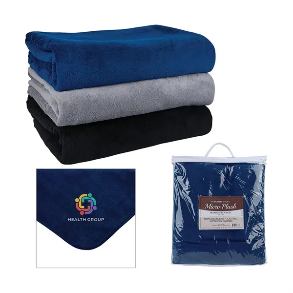 Brookshire Micro-Plush Blanket... from ASI 67866 Logomark/Valumark