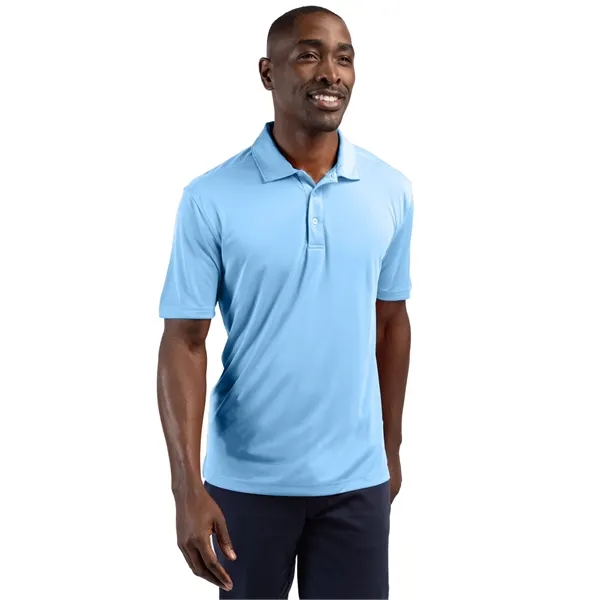 Men's polo with short sleeves, self-fabric collar, three-button placket, and open... from ASI 47965 Cutter & Buck