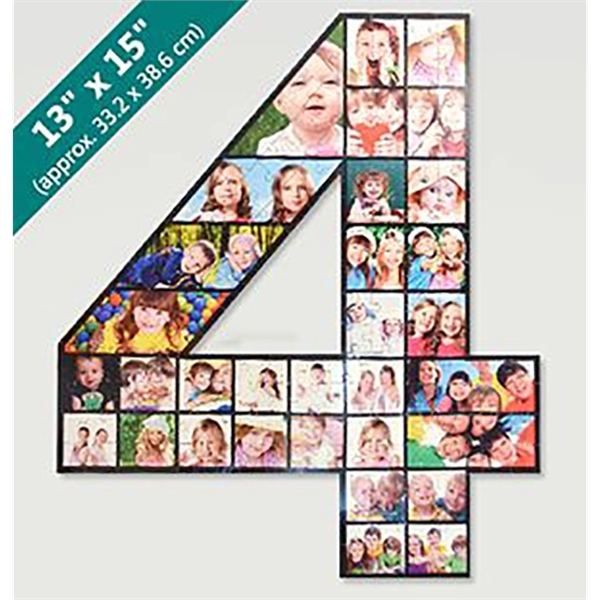 150 Piece Customizable Number Shaped Puzzle - Color Printed... from ASI 92531 Unique Custom Products / UCP