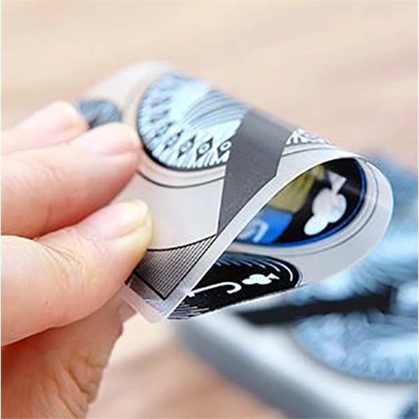 2.5" x 3.5" customizable full-color printed transparent playing cards.... from ASI 92531 Unique Custom Products / UCP