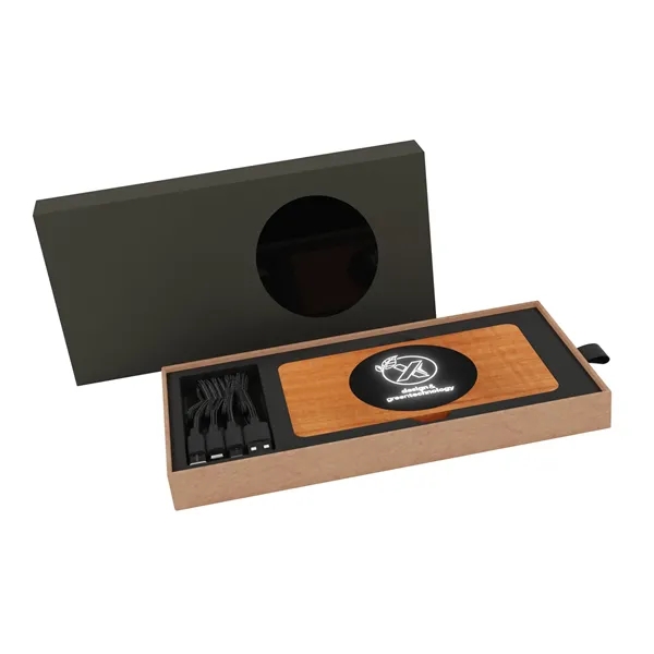 SCX Design™ Bamboo Wireless Power Bank 10,000 mAh... from ASI 40480 Koozie Group