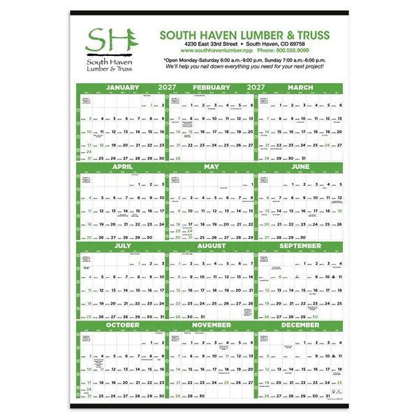 Triumph® Calendars Small Quantity Custom Span-A-Year Cale...... from ASI 40480 Koozie Group