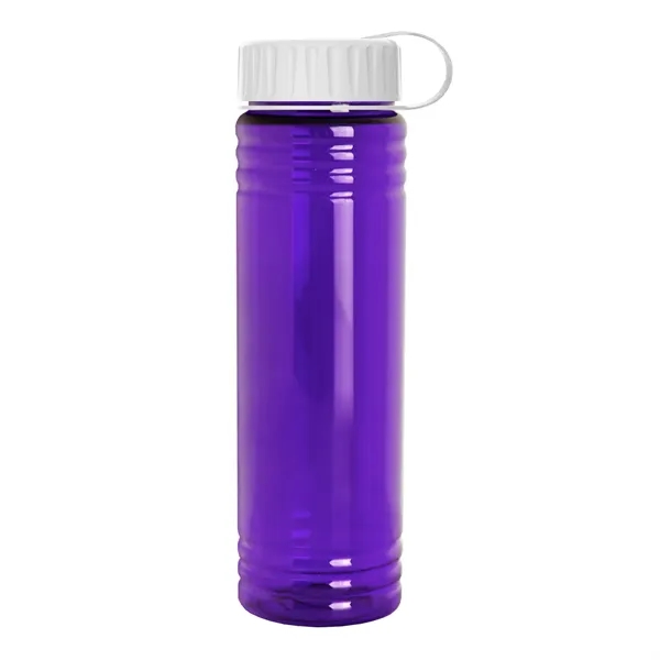 Slim Cylinder Design 24 oz. UpCycle Sport Bottles with Tethered Lid.... from ASI 40480 Koozie Group