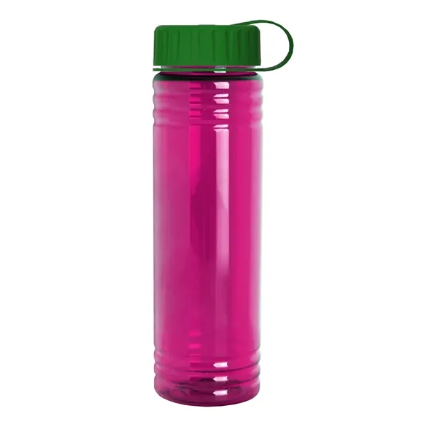 Slim Cylinder Design 24 oz. UpCycle Sport Bottles with Tethered Lid.... from ASI 40480 Koozie Group