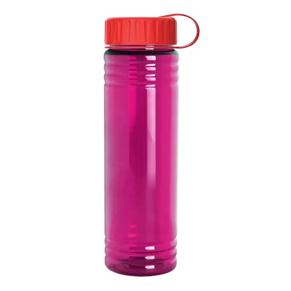 Slim Cylinder Design 24 oz. UpCycle Sport Bottles with Tethered Lid.... from ASI 40480 Koozie Group