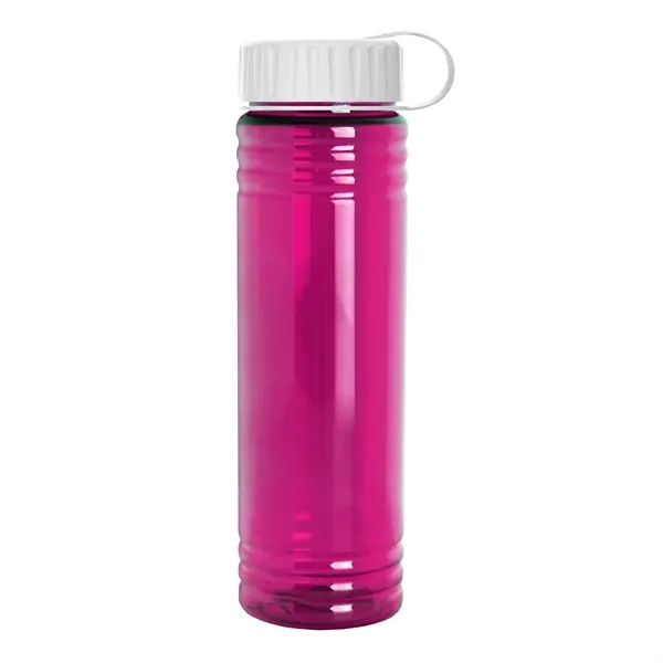 Slim Cylinder Design 24 oz. UpCycle Sport Bottles with Tethered Lid.... from ASI 40480 Koozie Group