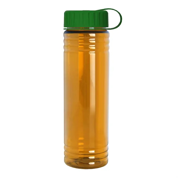 Slim Cylinder Design 24 oz. UpCycle Sport Bottles with Tethered Lid.... from ASI 40480 Koozie Group