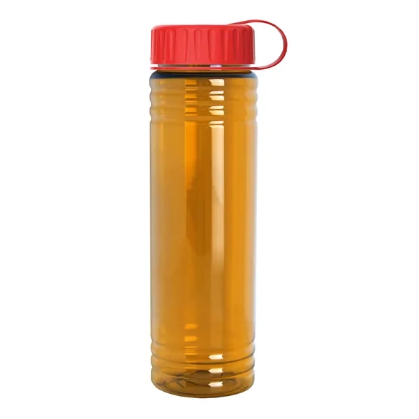 Slim Cylinder Design 24 oz. UpCycle Sport Bottles with Tethered Lid.... from ASI 40480 Koozie Group