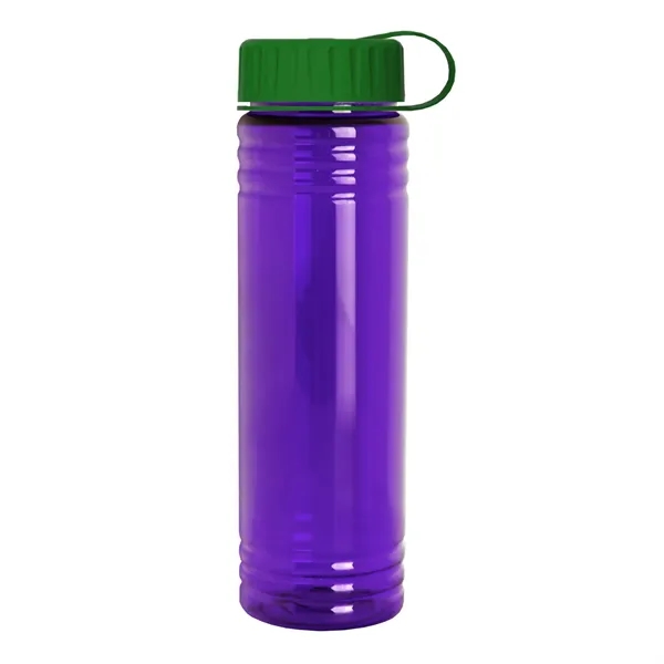 Slim Cylinder Design 24 oz. UpCycle Sport Bottles with Tethered Lid.... from ASI 40480 Koozie Group