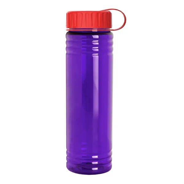 Slim Cylinder Design 24 oz. UpCycle Sport Bottles with Tethered Lid.... from ASI 40480 Koozie Group