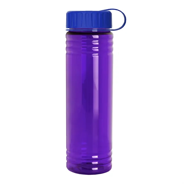 Slim Cylinder Design 24 oz. UpCycle Sport Bottles with Tethered Lid.... from ASI 40480 Koozie Group