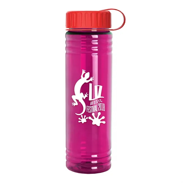 Slim Cylinder Design 24 oz. UpCycle Sport Bottles with Tethered Lid.... from ASI 40480 Koozie Group