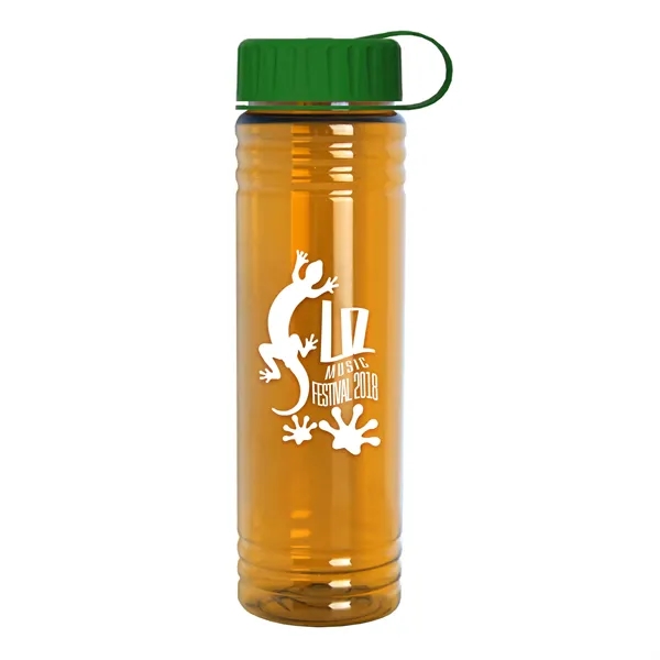Slim Cylinder Design 24 oz. UpCycle Sport Bottles with Tethered Lid.... from ASI 40480 Koozie Group