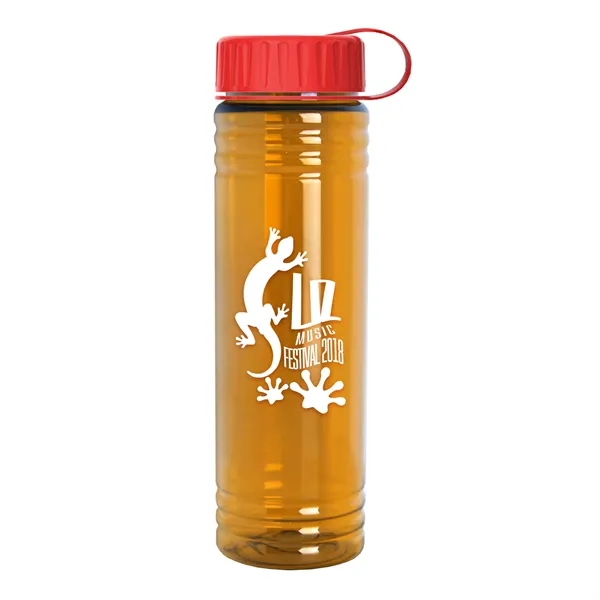 Slim Cylinder Design 24 oz. UpCycle Sport Bottles with Tethered Lid.... from ASI 40480 Koozie Group