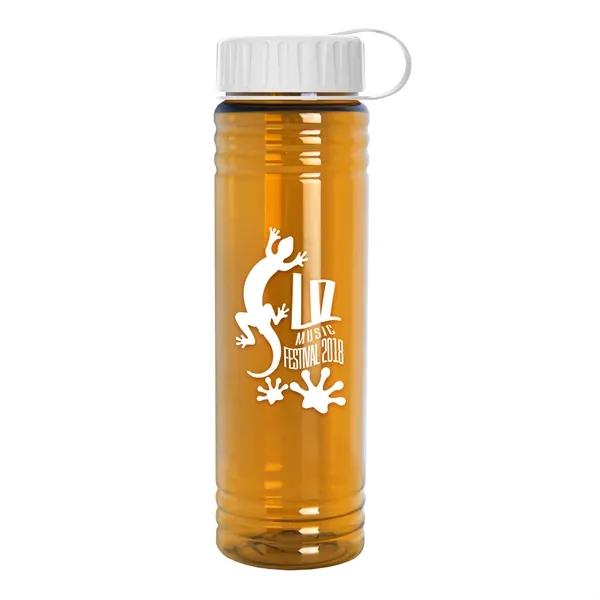 Slim Cylinder Design 24 oz. UpCycle Sport Bottles with Tethered Lid.... from ASI 40480 Koozie Group
