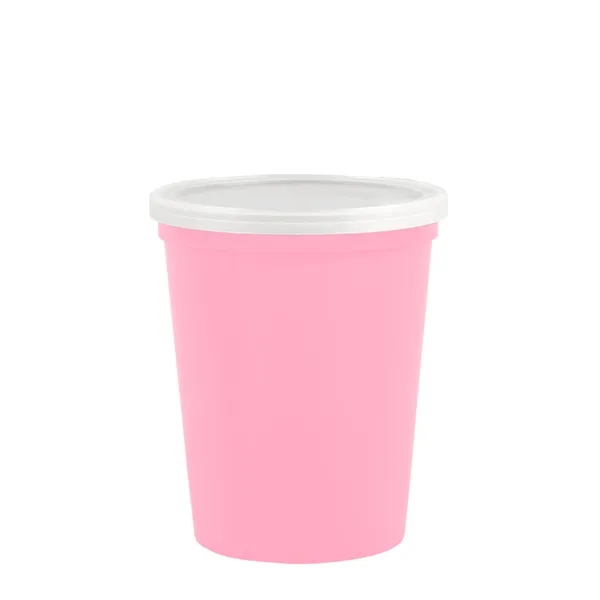 Reusable and recyclable polypropylene sixteen ounce stadium cup.... from ASI 40480 Koozie Group