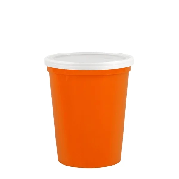 Reusable and recyclable polypropylene sixteen ounce stadium cup.... from ASI 40480 Koozie Group