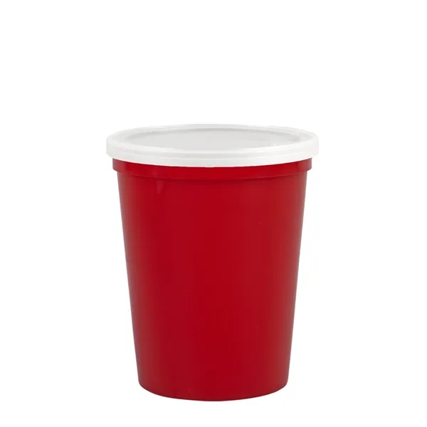 Reusable and recyclable polypropylene sixteen ounce stadium cup.... from ASI 40480 Koozie Group
