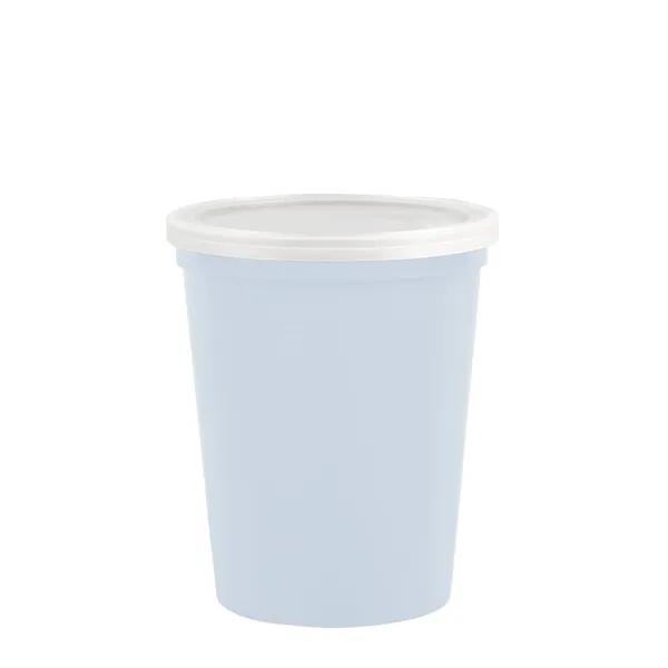 Reusable and recyclable polypropylene sixteen ounce stadium cup.... from ASI 40480 Koozie Group