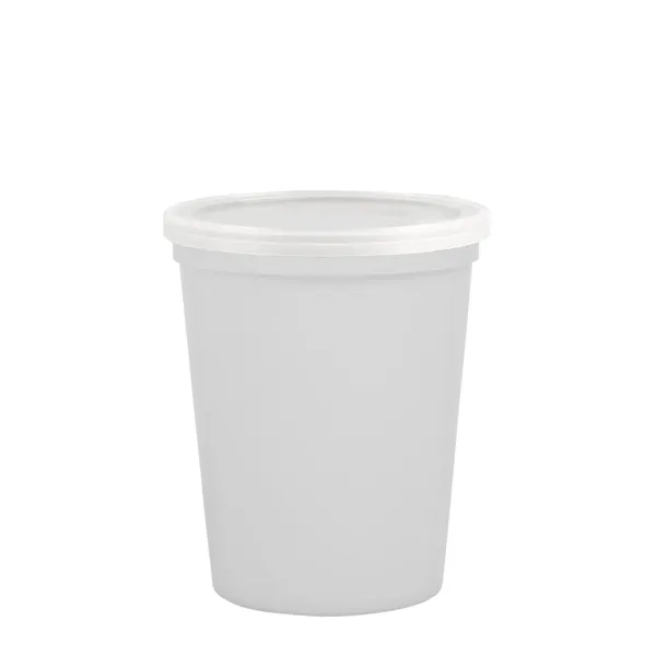 Reusable and recyclable polypropylene sixteen ounce stadium cup.... from ASI 40480 Koozie Group