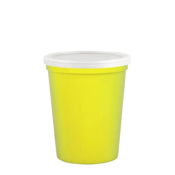 Reusable and recyclable polypropylene sixteen ounce stadium cup.... from ASI 40480 Koozie Group