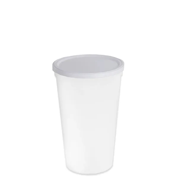 Reusable and recyclable polypropylene 20 oz. stadium cup.... from ASI 40480 Koozie Group