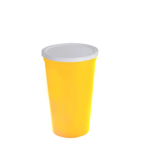 Reusable and recyclable polypropylene 20 oz. stadium cup.... from ASI 40480 Koozie Group