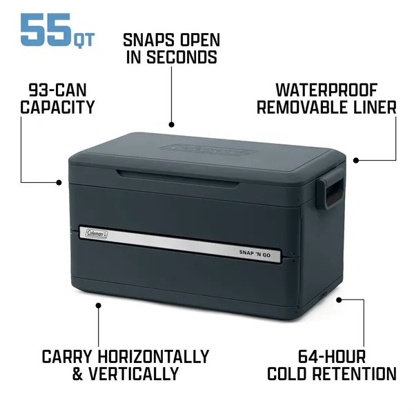 Coleman® Snap-N-Go™ 55-Quart Collapsible Hard-Sided Cooler... from ASI 40480 Koozie Group