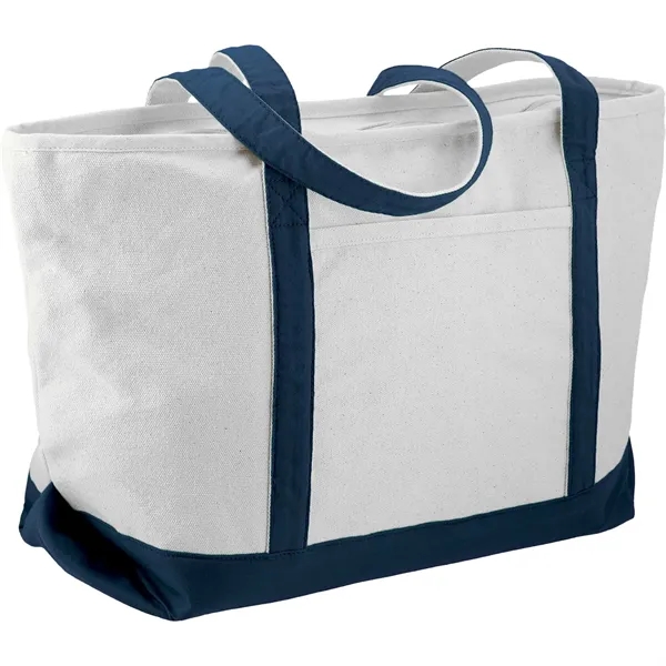 18 oz. cotton canvas boat tote bag with zippered main compartment... from ASI 66887 PCNA / Leeds