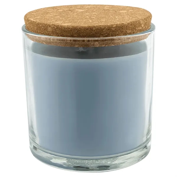 14 oz. Crisp Linen Candle in a Glass Holder with Cork... from ASI 74601 Calico