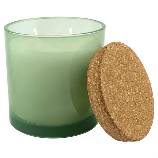 14 oz. Citronella Candle in Green Glass Holder with Cork Lid... from ASI 74601 Calico