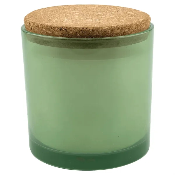 14 oz. Citronella Candle in Green Glass Holder with Cork Lid... from ASI 74601 Calico