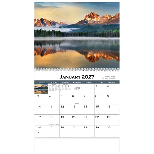 13 month scenic landscapes calendar.... from ASI 61966 HPG / Beacon Promotions HPG Gold