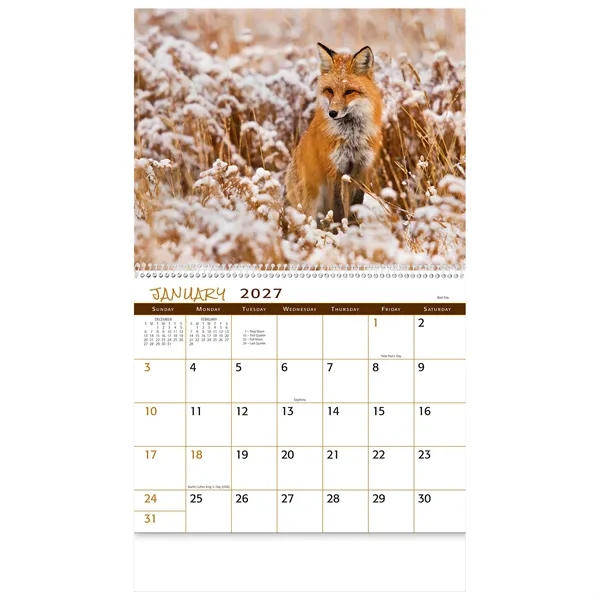 13 month animals in the wild calendar.... from ASI 61966 HPG / Beacon Promotions HPG Gold