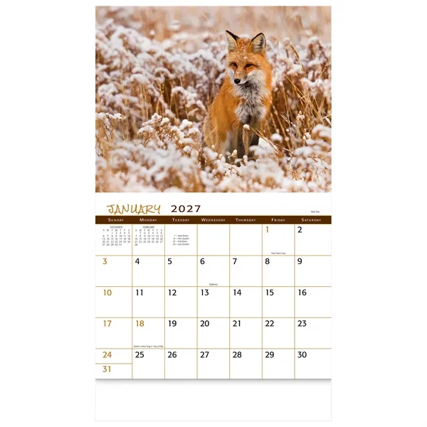 13 month animals in the wild calendar.... from ASI 61966 HPG / Beacon Promotions HPG Gold