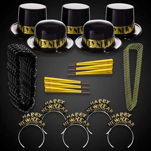 Gold Showboat New Year Party Kit for 100... from ASI 42016 Brighter Promotions Inc