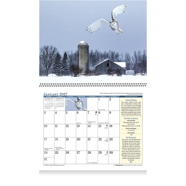 13 month spiral bound wall calendar that brings The Old Farmer's... from ASI 61966 HPG / Beacon Promotions HPG Gold