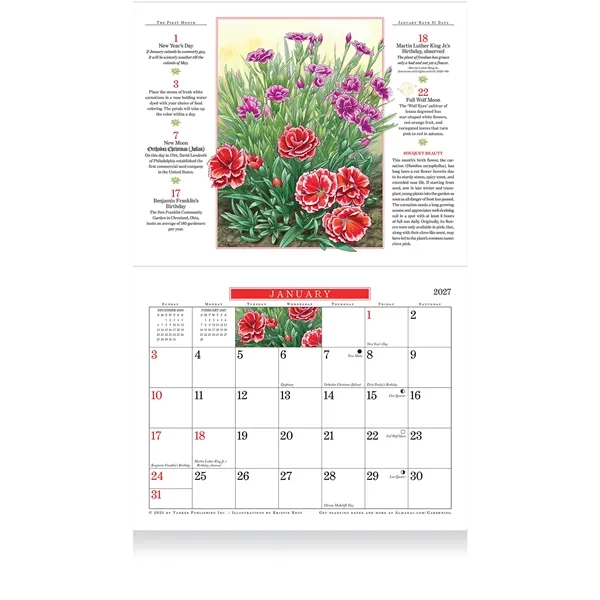 13 month staple bound wall calendar that helps to plan the... from ASI 61966 HPG / Beacon Promotions HPG Gold