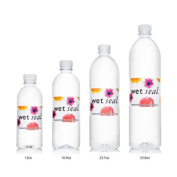 Custom Label Bottled Water including Full Wrap 4 Color Waterproof ... from ASI 44555 Chameleon Beverage Co Inc
