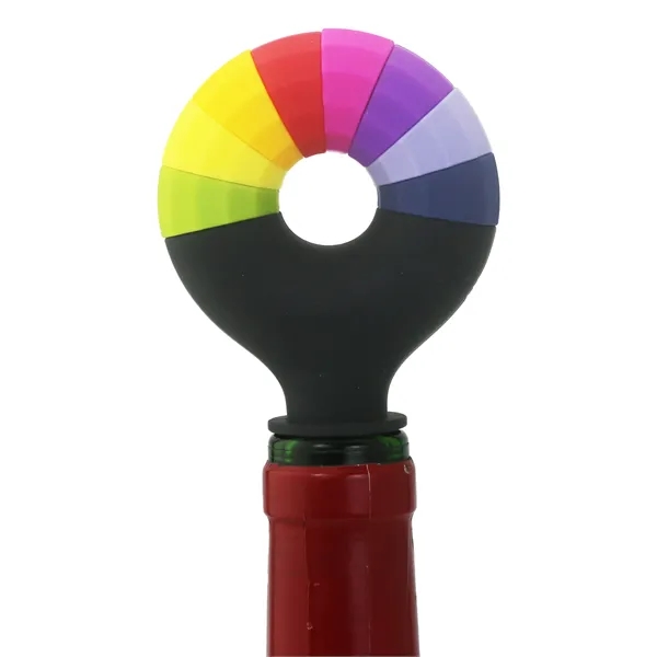 Rainbow Bottle Stopper and Wine Charms... from ASI 55450 Franmara Inc