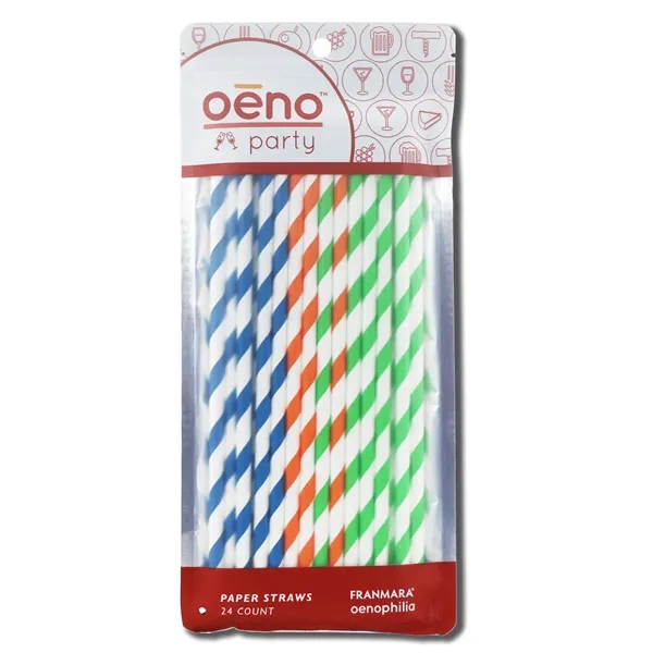 24 count paper straws. Blank.... from ASI 55450 Franmara Inc
