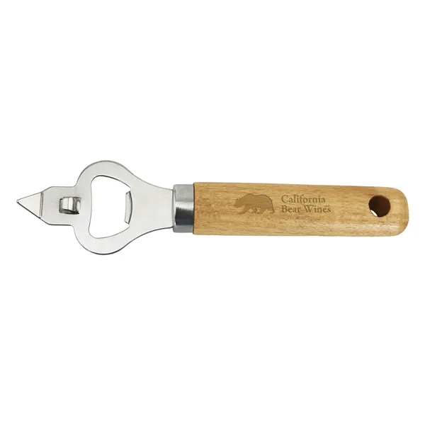 Bottle/Can Opener, Bamboo Handle... from ASI 55450 Franmara Inc