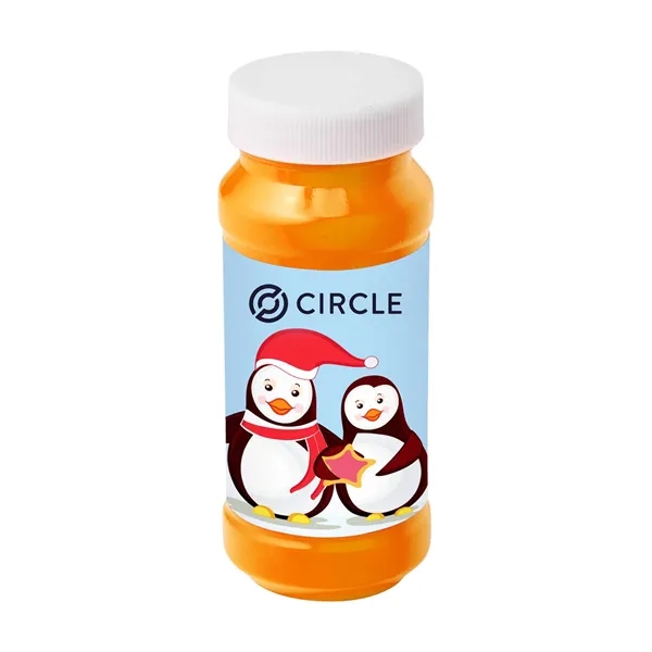 Four ounce bottle of bubbles with winter/holiday themed label.... from ASI 63549 Jornik Manufacturing Corp / Jornik