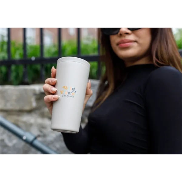 17 oz. stainless steel tumbler; with double-wall vacuum insulation, sweat-proof matte... from ASI 56070 Gemline / Gemline®