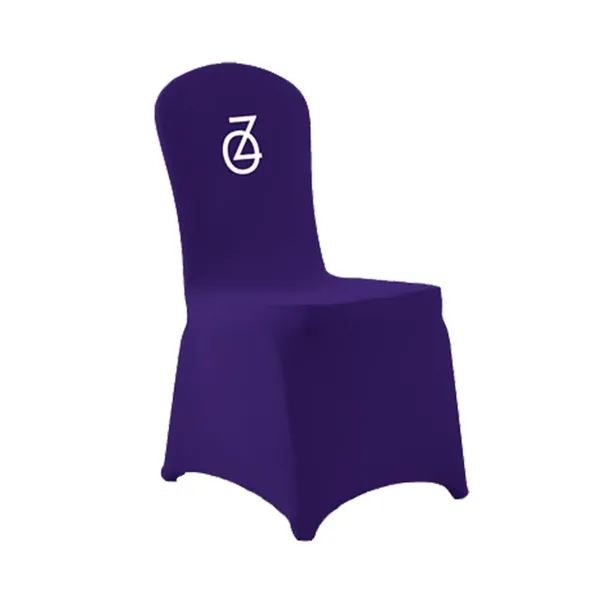 Full Chair Cover premium 9oz Stretch Polyester 15"x33" w/full color, full... from ASI 49891 Discount Marketing Products / DMP