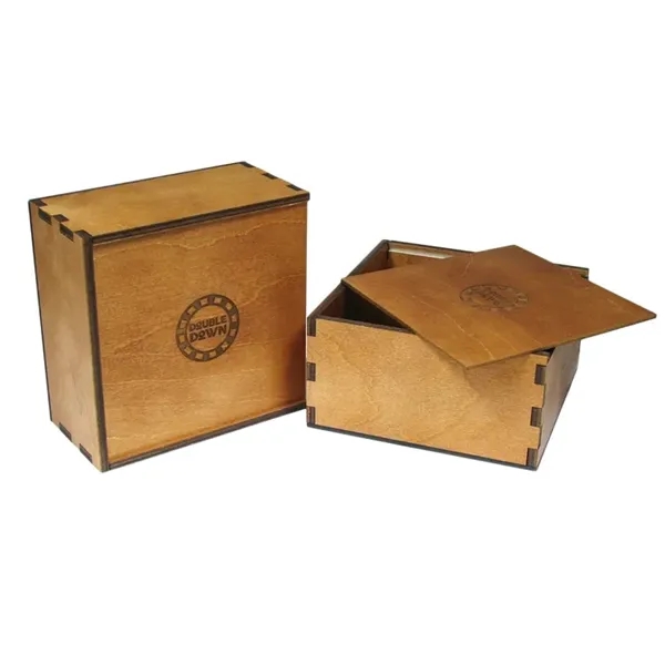 Laser cut box with slide-out lid and logo option.... from ASI 88156 Solid Dimensions Inc