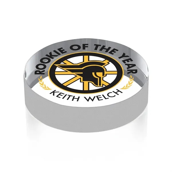Hockey Puck VividPrint™ Award... from ASI 84592 St Regis Group / Prestige Glass