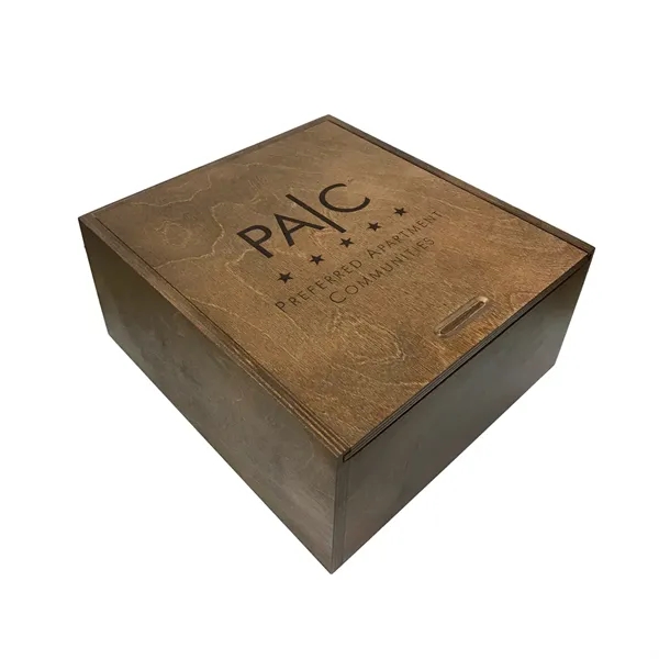 Sliding lid wood box for easy access storage.... from ASI 88156 Solid Dimensions Inc