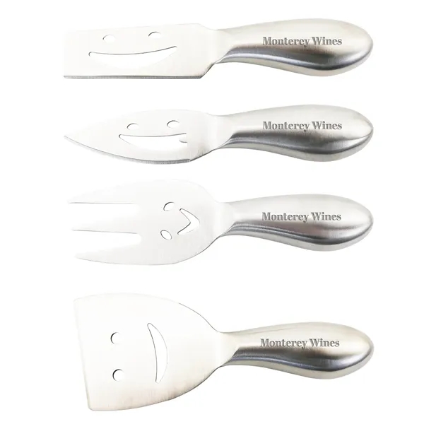 Happy Face Stainless Steel Cheese Set (4 Tools)... from ASI 55450 Franmara Inc
