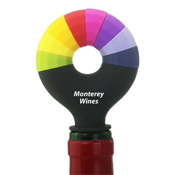 Rainbow Bottle Stopper and Wine Charms... from ASI 55450 Franmara Inc